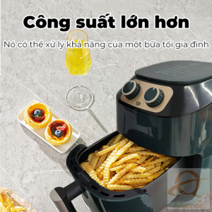 6L  Digital Air Fryer – 1800W Rapid Crisp Technology, 100+ Presets, Oil-Free & 50% Faster Cooking (110V  Plug）