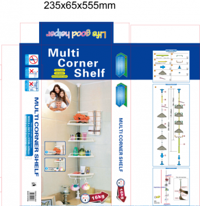 Space-Saving Hexagon Corner Shelf – 5-Tier Geometric Organizer, Tool-Free Assembly