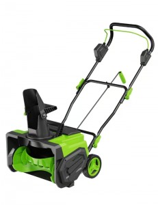 PowerSmart  Cordless Snow Blower with LED Light , Battery and Charger Included,Perfect for Driveway,Garden, Deck,Garage