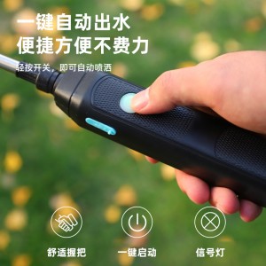 Battery Powered Backpack Sprayer, Electric Back Pack Sprayer with 3 Spray Speed, Battery Indicator, Rechargeable Handle, 40″ Telescopic Wand, 5 Mist Nozzles, for Lawn and Garden